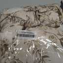 TWOPANELS Spring Farmhouse Floral Linen Curtains 84 Inch Length for Living Room Bedroom 2 Panels Semi Sheer Curtains Back Tab Tan Brown Patterned Flower on Beige Farmhouse Boho Rustic Window Drapes, 52"W x 84"L