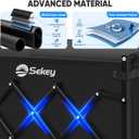 Sekey Wagon Cart with Wheels with 220LBS Capacity,Heavy Duty Wagon Carts Foldable,Lightweight Utility Portable Cart for Grocery, Shopping, Garden, Camping. Black