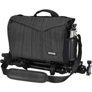 CADeN Camera Bag Case Shoulder Messenger Photography Bag with Laptop Compartment 14", Tripod Holder, Compatible for Nikon, Canon, Sony, DSLR SLR Mirrorless CamerasWaterproof Black