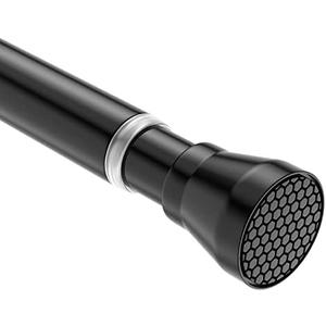 SISELBA 28-48 Inch Adjustable Stainless Steel Anti-Slip Spring Tension Small Shower Curtain Rod - No Drilling, 7/8" Tension Rod for Bathroom Bedroom Doorway Closet Door