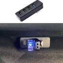 Leiakendi Glove Box USB Hub for Tesla 2024-25 Model 3 Highland, Cybertruck and Model Y Juniper 2025-26, 4-in-1 Glovebox Docking Station Accessories for Dashcam Flash Drive Data Transferring Game Music