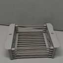 Adjustable Dish Drying Rack with Stainless Steel Drain Basket Over-The-Sink - Portable & Telescopic Space-Saving Solution for Fruit Vegetable