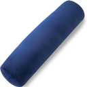 1 MIDDLE ONE Body Pillow for Adults, Bolster Pillow with Removable Velvet Cover, Long Round Cervical Roll Pillow, 35 x 7.87 Inches, Blue