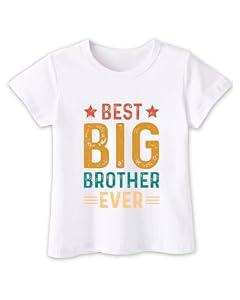 Big Brother T Shirt Gift for Toddler Boys Promoted to Big Brother Announcement T-Shirt Best Big Bro Tees Short Sleeve 2T-8Y