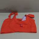 Florence by Mills Womens Softie Seamless Ribbed Bralette (Small, Scarlet)