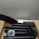 Glosaie Upgraded Universal Gutter Cleaning Tools from The Ground, Leaf Blower Attachment with Adjustable Angle Hook Tube, Compatible with blowers Within 5-inch Diameter, Black