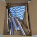 2026 Upgraded Snap Grip Mini Mop,Zero Touch Mini Mops,Cloth Changing Mini-Mop with Automatic Hands Free Push Pull Handle,Retractable Disposable Dust Mops for Multi Cleaning (37.4in + 10*Cloth)