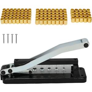 Heavy-Duty Hose Crimper, Portable Standard Bench Hose Crimping Tool, Air Hose Repair Kit with Ferrules Fittings (40pk) 0.593" ID 0.625" ID and 20pcs 0.656" ID