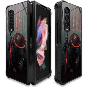 Compatible with Samsung Galaxy Z fold 3 5G Case,Samurai Galaxy Z fold 3 5G Case Pattern for Boys Man,Anti-Scratch Shockproof