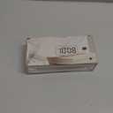 Peakeep Slim Digital Mirror Aesthetic Alarm Clock for Bedrooms Desk Decor  Plug in Electric Big LED Modern Small Clock for Office Living Room, Battery Backup, 6 Dimmers (Gold)