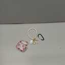 Coralogo for AirPods 4 Case with Pearl Keychain - Cute Women Glitter Shell Design Cover Girls Girly Pretty Stylish Kawaii Girlish Protective for Apple for AirPods 4 Case, Strawberry