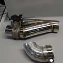 3 Inch Electric Exhaust Cutout with Elbow Valved Muffler Valvetronic Exhaust Valve Kit