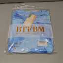 BTFBM Cocktail Dresses for Women 2026 Elegant Classy Off Shoulder Bodycon Mesh Slit Floral Maxi Spring Summer Dress(Floral Light Blue, Large) (L)