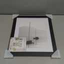 Americanflat 10x12 Picture Frame with Shatter-Resistant Glass - Use as 8x10 Frame with Mat or Display 10x12 Photo Without Mat - Signature Collection - Picture Frames for Wall Display - Black