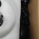 Farmhouse Ceiling Fans with Lights and Remote, 52 Inch Indoor Chandelier Ceiling Fan with Light, Crystal Fandelier Ceiling Fans for Living Dining Room Bedroom, Wood Blades, Quiet, Black