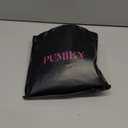 PUMIEY Mesh Bodysuit for Women Crew Neck Long Sleeve Body Suits Sexy Sheer Tops Smoke Cloud Pro Collection (Medium, 01 Jet Black)