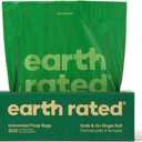 Earth Rated Dog Poop Bags, Thick Grab and Go Single Roll, Ideal for Backyard Pickups, Unscented, 300 Count