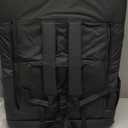 HOPERAN Heated Stadium Seats for Bleachers with Back Support and Wide Cushion, Extra Portable Bleacher Seat Foldable Stadium Chair, USB 3 Levels of Heat, 5 Pockets for Outdoor Camping Games Sports (2pc Black)