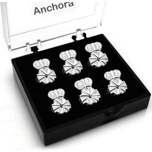 Anchora Original Magic Earring Backs for Droopy Ears | Earrings Lifters for Heavy Earring | Earlobe Secure Clear Miracle | Fits Standard 20G / 0.8mm Posts ONLY (2 Silver 1 Gold)
