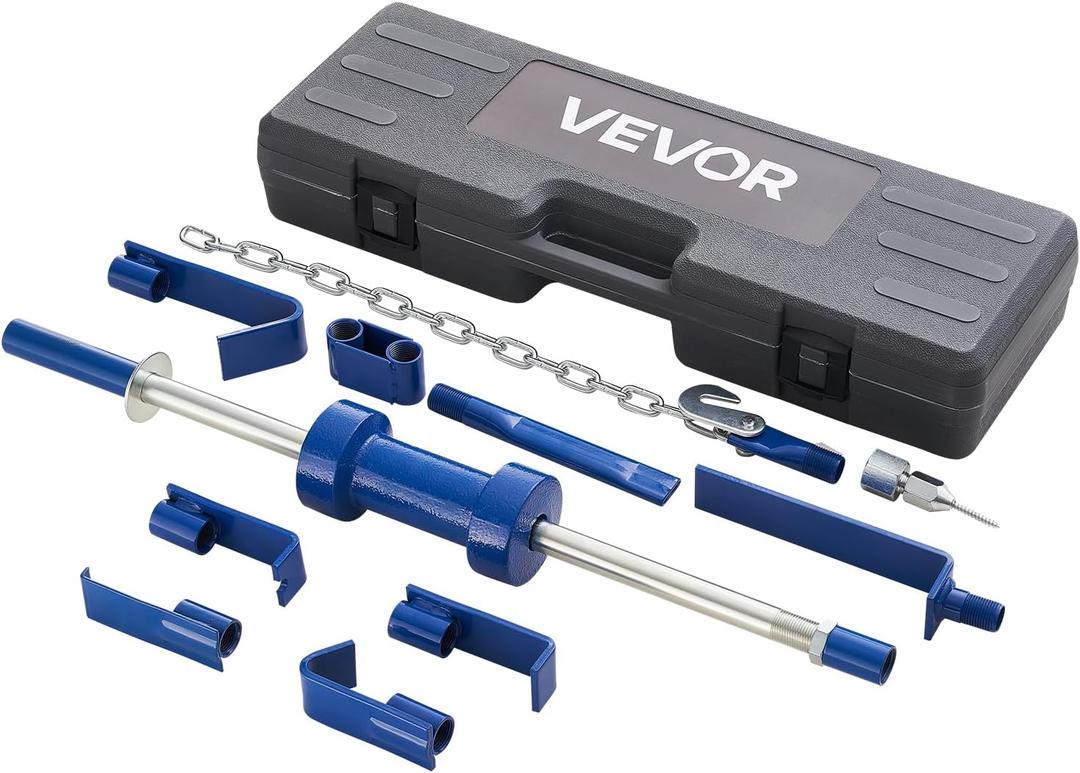 VEVOR Dent Puller Kit, Heavy-Duty 14-in-1 Slide Hammer Dent Removal