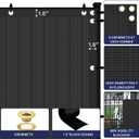 Windscreen4less Privacy Fence Screen Heavy Duty Windscreen Fencing Mesh Fabric Shade Net Cover with Brass Grommtes for Outdoor Wall Garden Yard Pool Deck, 5'x12' Black