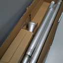 YNL Silver Shower Curtain Rod 36-68 Inch(3-5.67ft), No Slip No Drill Stainless Steel Spring Tension Curtain Rod, No Rust Shower Rod Adjustable For Bathroom closet