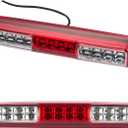 Third 3rd Brake Light, LED High Mount Stop Light for 1999-2007 Chevy Silverado GMC Sierra 1500 2500 3500 HD Classic, Rear Center Cab Roof Tail Cargo Lamp, Red Lens