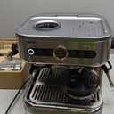 PHILIPS Barista Brew Semi Automatic Espresso Machine - Single & Double Espresso,Americano, 250g Bean Container+Grinder+Milk Jug with temperature indicator,Calibrated Tamping,Metal Silver (PSA3218/01)