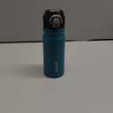 BJPKPK 18oz Insulated Water Bottle With Straw Stainless Steel Double Wall Water Bottles BPA Free Leak Proof Thermo With Lockable Flip Lid And Soft Silicone Spout,Indigo Black