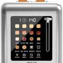 2 Slice Toaster Touch Screen, Stainless Steel Toasters Digital Timer 2 Slot Toasters, 8 Shade Settings 6 Bread Types for Bagel, Cancel, DefrostStainless Steel