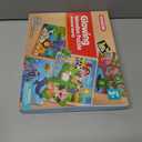 SYNCFUN 4-in-1 Animal Wooden Puzzles Glow in The Dark Toys, 24 & 35 PCS Montessori Puzzles Board Toys for Toddlers Ages 3-5, Farm, Ocean, Zoo, Insect Themes, Birthday Valentine Easter Gifts for Kids