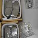 SCITOO Ceramic Front Rear Disc Brake Pad Set fit for 2007-2013 for Acura MDX, 2010-2013 for Acura ZDX, 2009-2011 for Honda Pilot