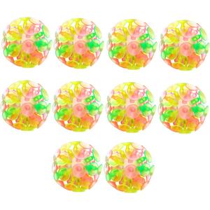 Toyvian Multicolored Kids Suction Cup Balls 2.36 Inch Sticky Sucker Toys for Birthday Parties Classroom Rewards and Stress Relief Fun