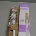 Conair Double Ceramic 1 -Inch Curling Iron, 1 -Inch Barrel Creates Soft Waves & Curls, Hair Curler for Use on Medium & Long Hair, White/Rose Gold