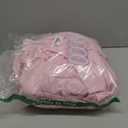 Pink Ruffle Shower Curtain - Farmhouse Ruffled Fabric for Bathroom 72 inches x 72 inch