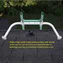 Ladder Stabilizer,Heavy Duty Aluminum Extended Ladder Accessory for Roof Gutter Guard Cleaning Tools,Ladder Stand-Off Wing Span/Wall Ladder Hooks with Non-Slip Rubber Bottom pad.(Patent)