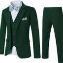 DISAUR Boy Suit 6 Pcs Boy Formal Wear Including Vest,Pants, Dress Shirt,Kerchief and Bow Tie for Formal Occasions 6-14 Years (11-12 Years)