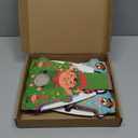 Pajean 36 Pcs Christmas Treat Boxes with Clear Window, Xmas Candy Goodie Cookie Box Bulk Paper Christmas Gift Bag for Holiday Treat Wrapping Supplies Classroom Xmas Party Favors (6 x 4 x 2 Inch)