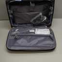 Lekebobor Rolling Laptop Bag With a Compact Combination LockRolling Laptop Briefcase on Wheels for Women/Men Fits Up to 15.6Inch computer Bags Water Resistant for Work Travel and Business, Black (Medium)