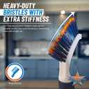 Bring It On Grout Cleaning Brush 2-Pack Crevice Cleaning Brush with Stiff Nylon Bristles, 8-Inch Heavy-Duty Scrub Brush for Tile, Grout, Shower, Bathroom, Kitchen, Corners & Tight Spaces