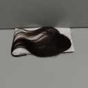 Clip in Bangs Real Human Hair, Human Hair Clip in Bangs, Middle Part HairPieces, No Tangle & Smooth, 11g #02 Dark Brown
