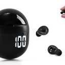 Invisible Mini Sleep Earbuds Wireless Bluetooth, Ultra-Light Comfort Fit Sleep Headphones for Side Sleepers, Unique Tumbler Portable Charging Case, Soft In-Ear Ear Plugs for Sleeping Small Ears Gym