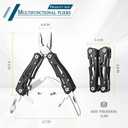 MINI Multitool Pliers, Birthday Christmas Gifts for Men Boyfriend Dad Husband Women, Pocket Knife 14-In-1, Rugged and Practical Portable Computer and Bike Gadgets, Black Camping and Survival Tools