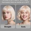 Blonde Bob Wig with Heart Sunglasses - Heat-Resistant, Synthetic Fiber, Adjustable and Natural Looking