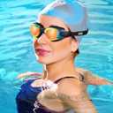 Aegend Swim Goggles 2-Pack, No Leaking Anti-Fog UV Protection Mirrored Swim Glasses for Adult Men Women, Wide View Outdoor