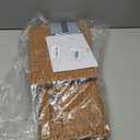 UBBCARE 2 Pack Wicker Basket, 13.4L8.3H7.1W inch Woven Paper Rope Storage Baskets for shelves, Foldable Rectangular Storage Baskets with Handle, Storage Basket for Organizing, Caramel