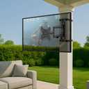 ZeboZap ZZTVA2022 DIY NO Drill Full Motion Gazebo TV Mount | Outdoor TV Mount |Holds 66lbs | Fits 19"-50" TVs | Weatherproof | Black