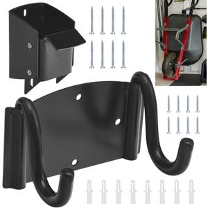Wheelbarrow Storage Bracket - 90 lbs Capacity, Heavy Duty Storage Hook for Most Wheelbarrows Designs, Comes with a Spring Loaded Lift Latch Safety Catch Feature