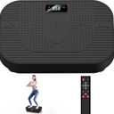 BBLD Vibration Plate Exercise Machine, 330LBS Capacity, 200 Adjustable Speeds for Lymphatic Drainage & Weight Loss, 10 Modes Whole Body Workout Platform