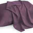 Pack of 2 Toddler Travel Pillow Cases 100% Soft Egyptian Cotton, 500 Thread Count with Zipper Closure for Small Travel Pillowcase 12x16 inch, Plum